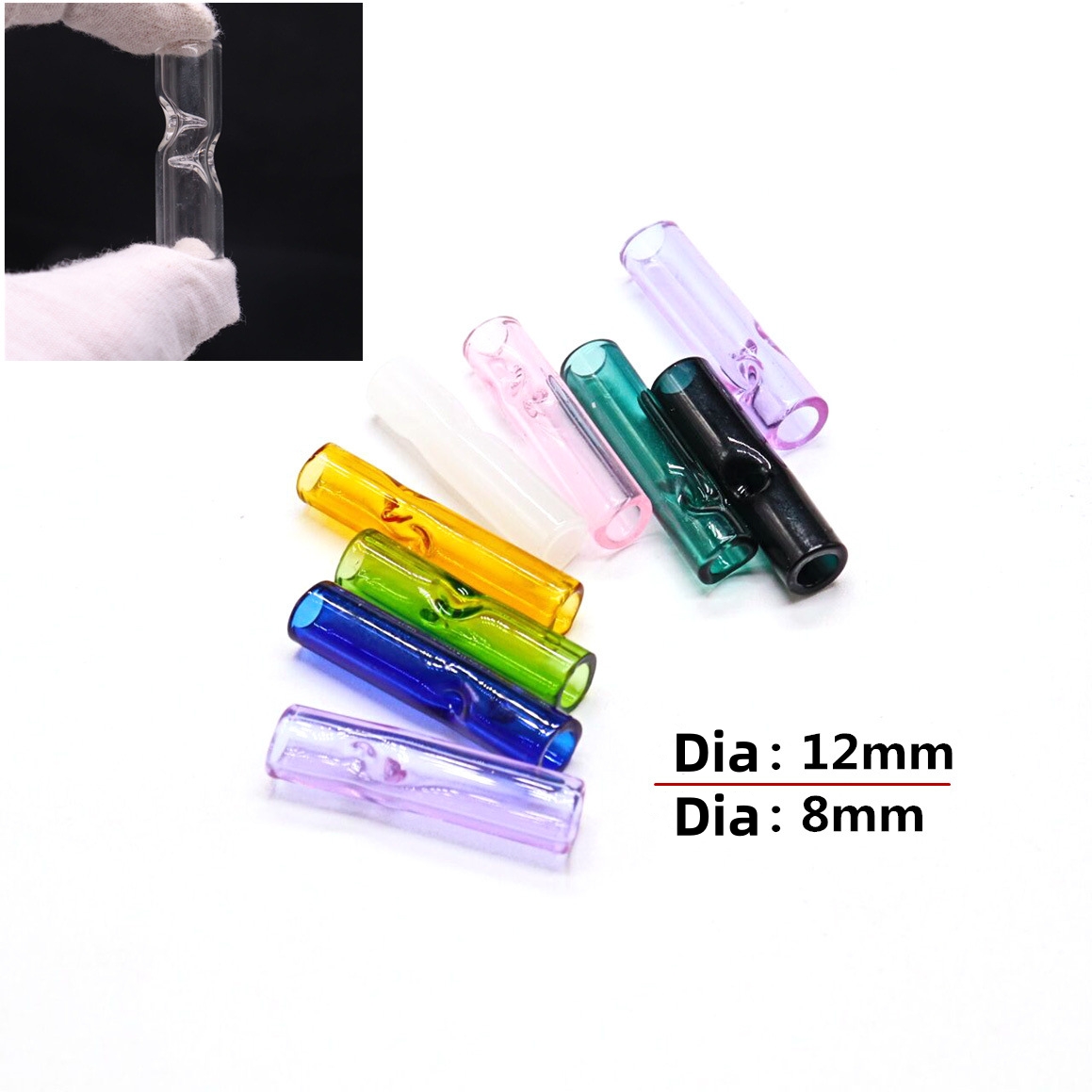 Accessories For Vaping - 4 buah rokok kaca mulut bulat