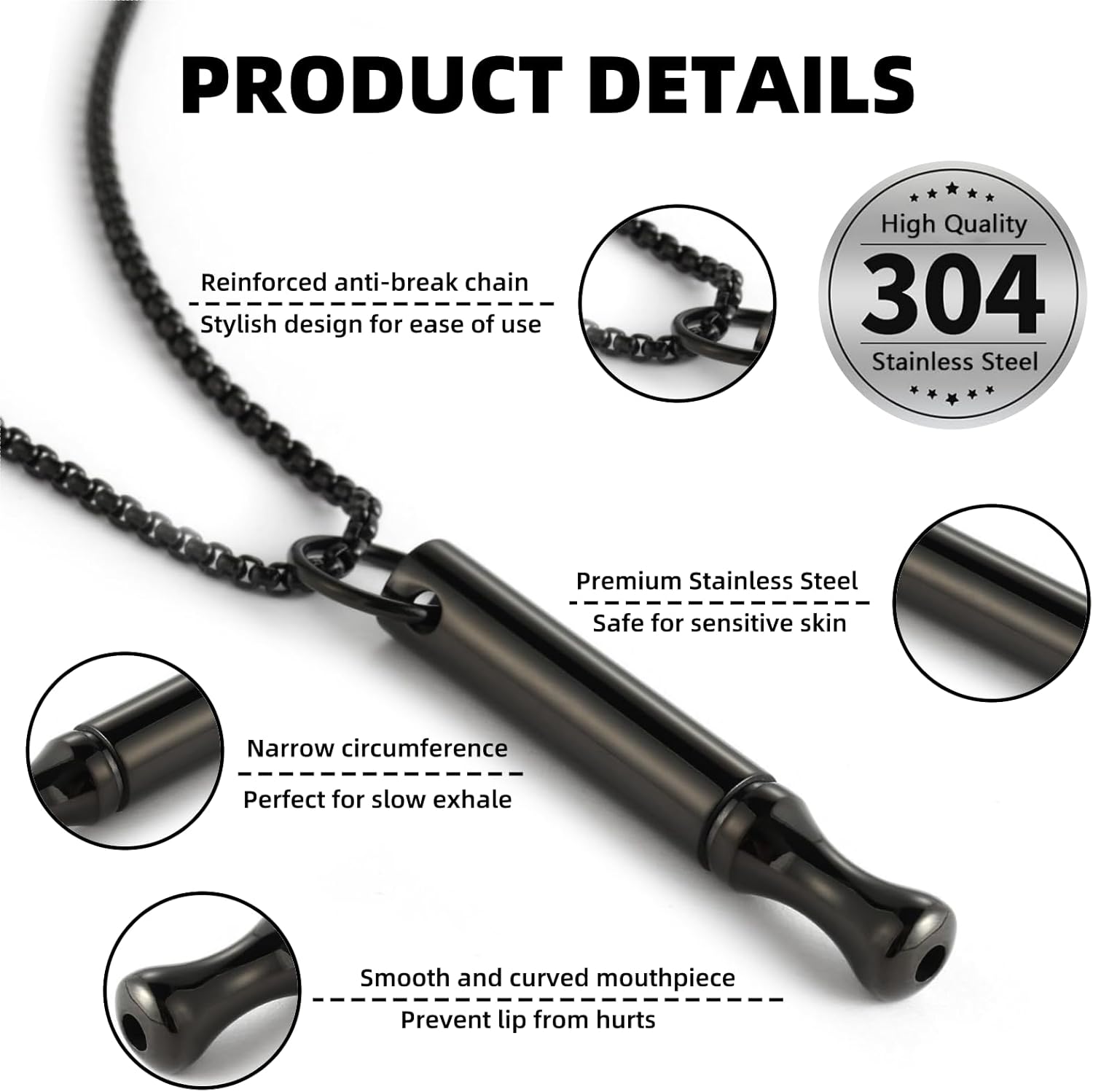 Kalung Titanium Steel untuk Me - Accessories For Vaping ulasan dan harga